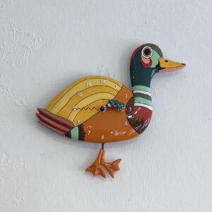 Wanduhr Ente