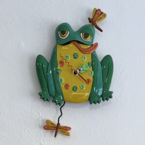 Wanduhr Frosch